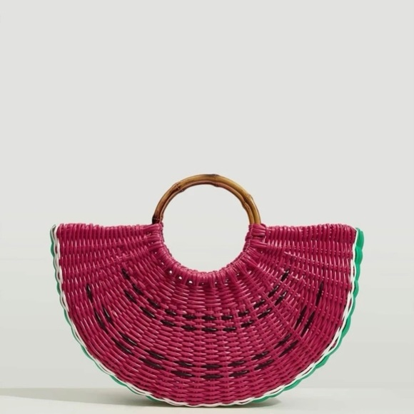 RING Handle Large Capacity Straw Bag - Picture 3 of 9